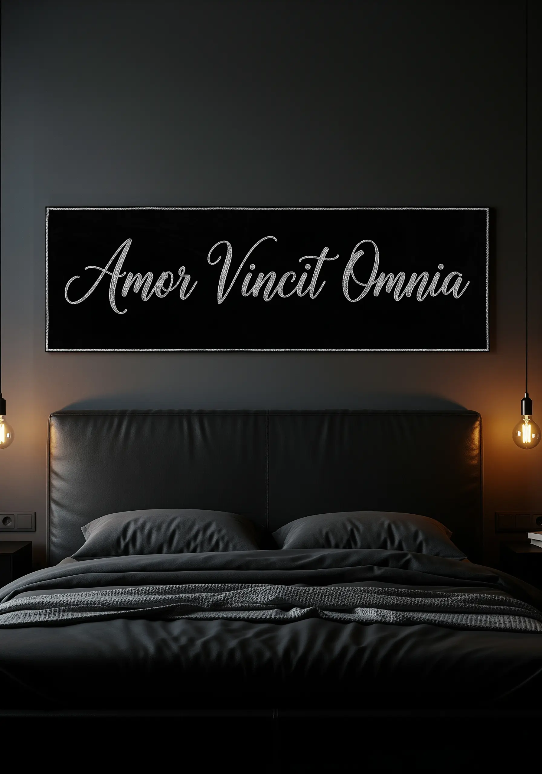 A rectangular framed piece with