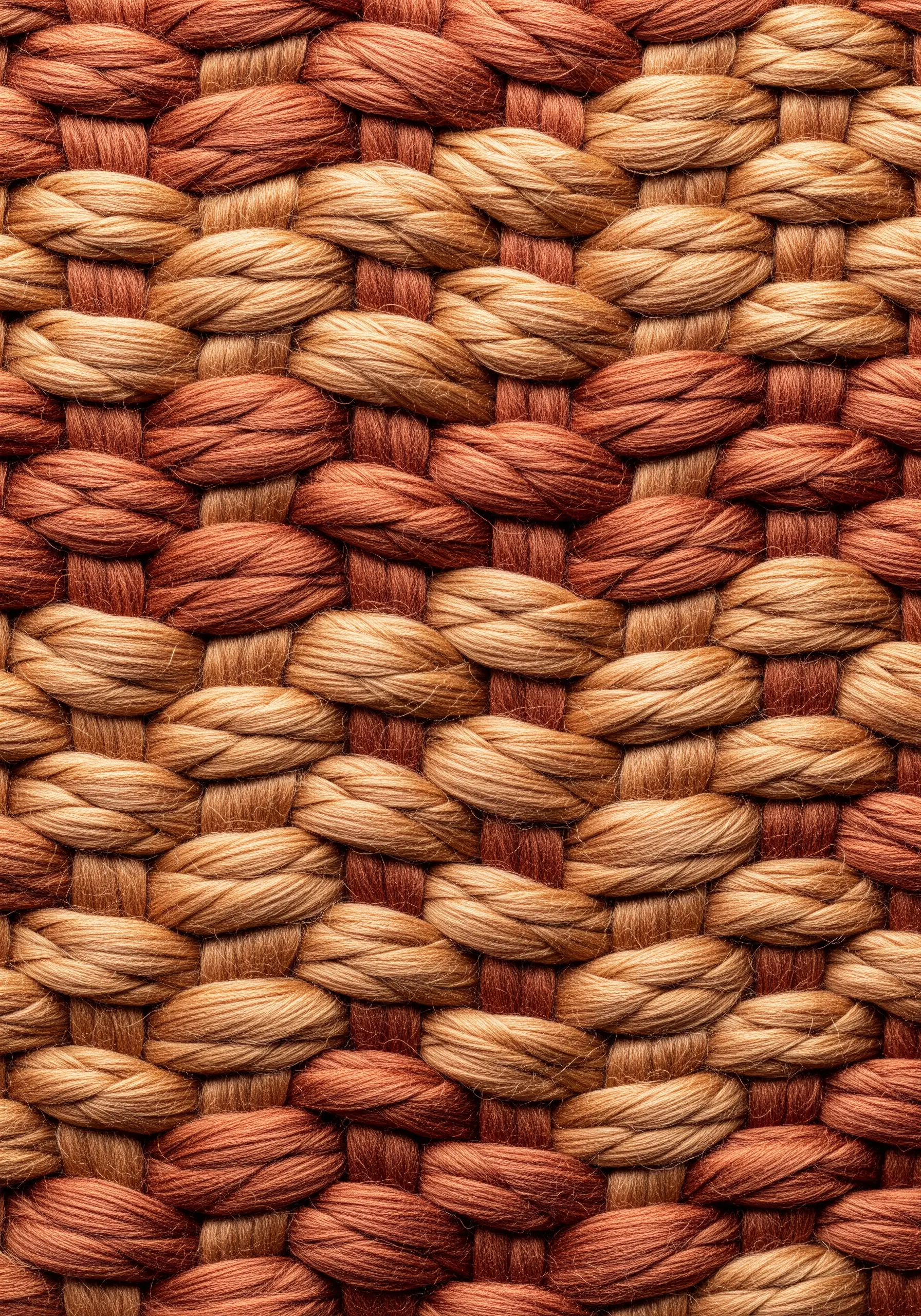Close up of brown basket weave embroidery stitch texture